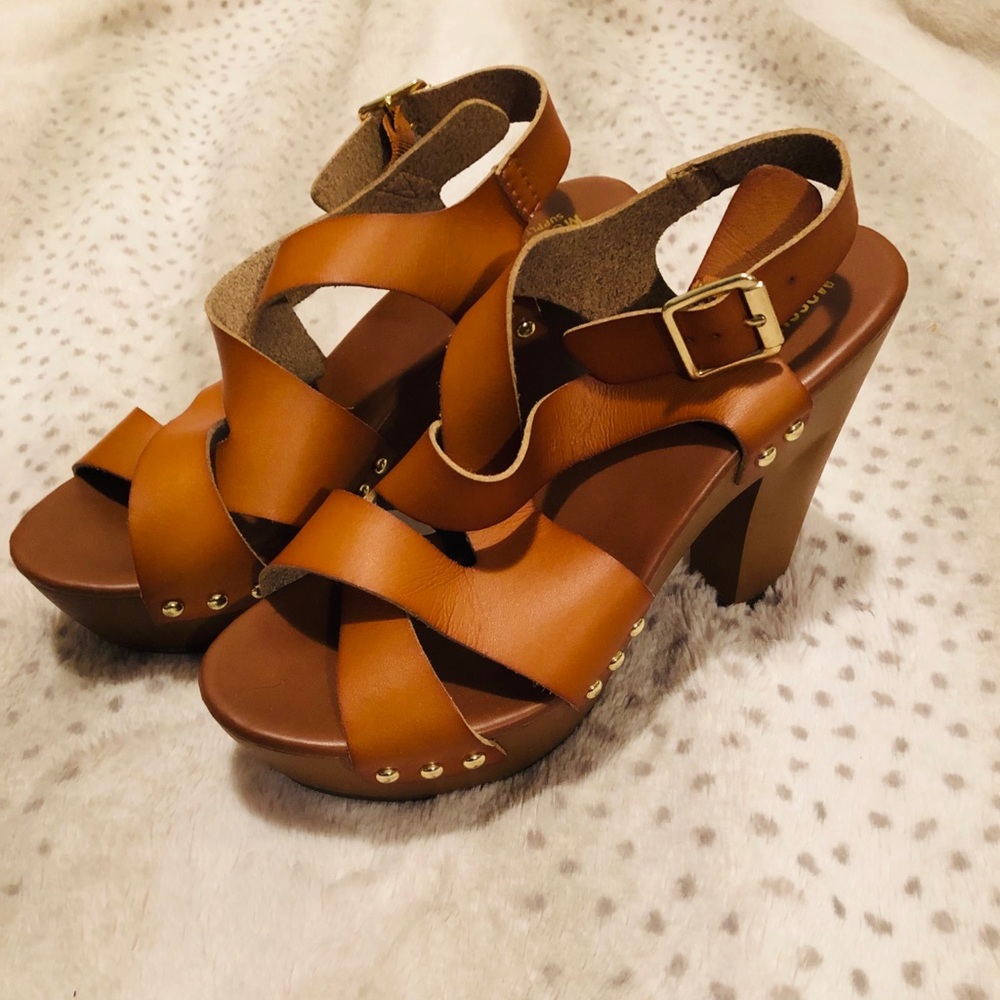Faux Leather Sandals